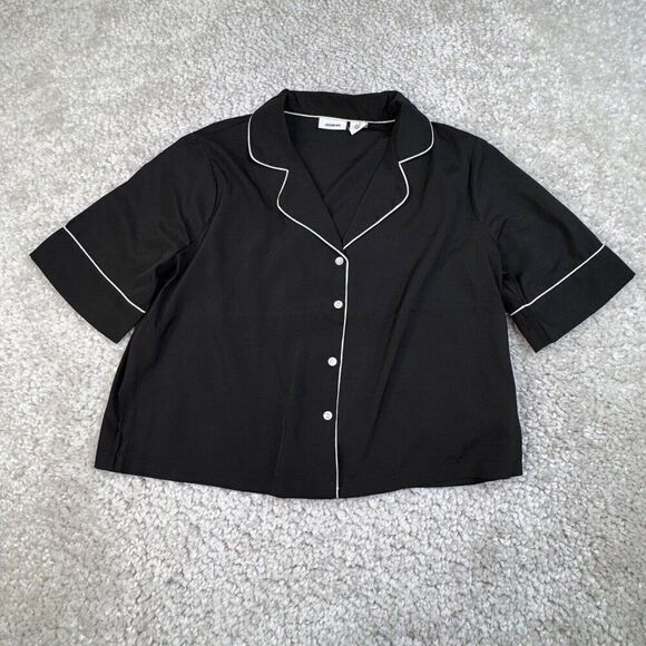 Jason Wu Black Satin Sleep Pajama Top - Picture 1 of 7